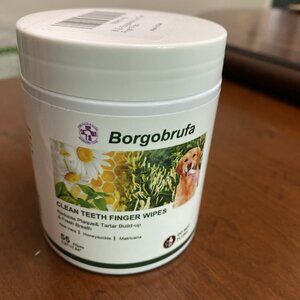 Dog Teeth Cleaning Wipes, Teeth Cleaning Finger Wipes for Dogs & Cats 55 Pcs